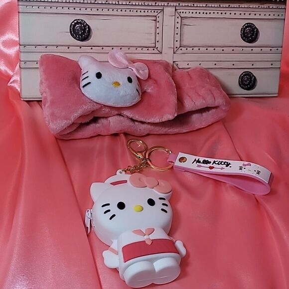Head band &  Coin Purse HELLO KITTY Set - Picture 1 of 5